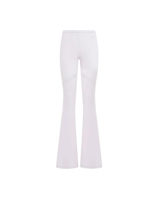 Courreges White Wide Trousers