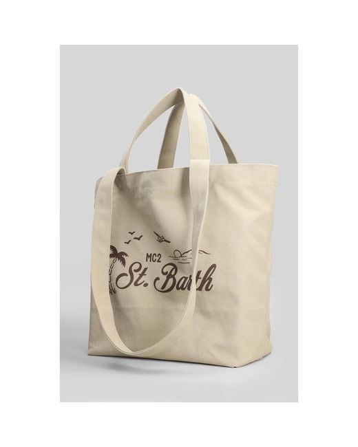 Mc2 Saint Barth Natural Tote Bags
