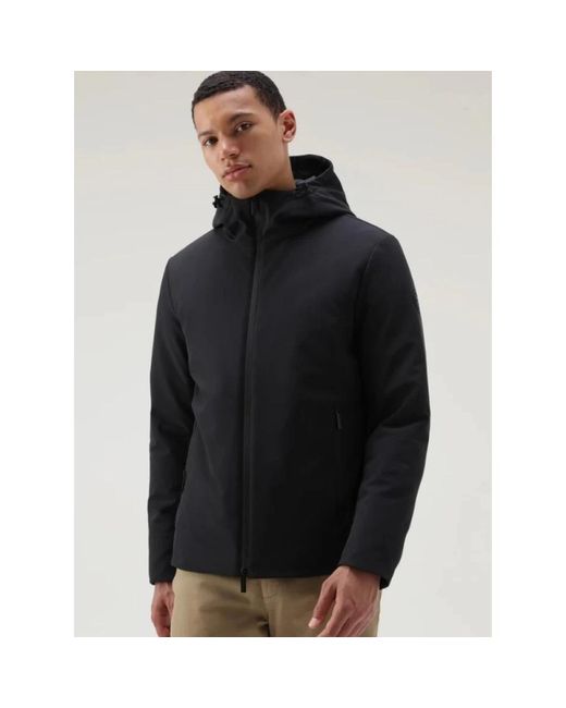 Woolrich Black Winter Jackets for men