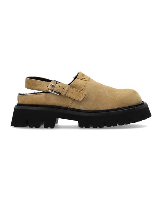 Moschino Brown Clogs