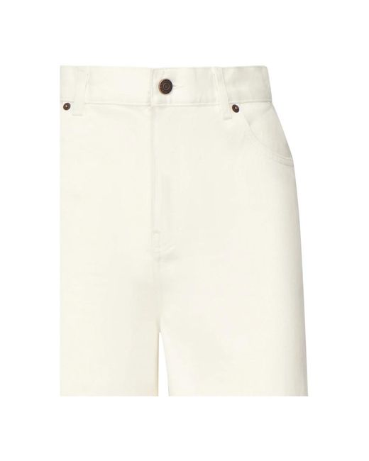 Chloé Wide Jeans in het White
