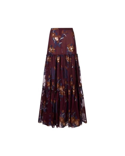 Etro Purple Maxi Skirts