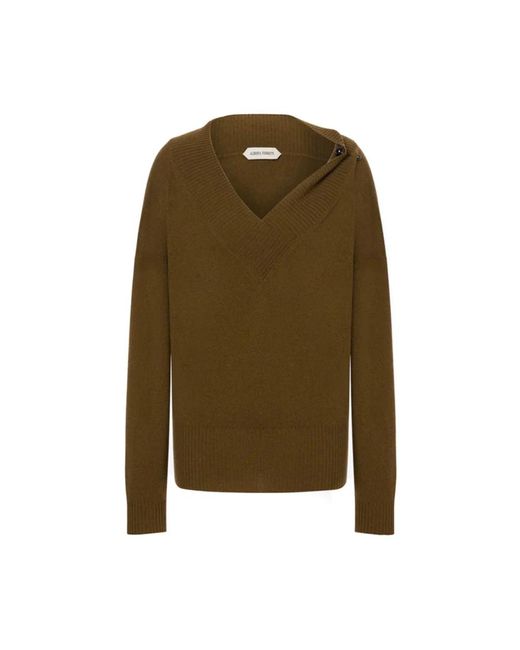 Alberta Ferretti V-Neck Knitwear in het Green