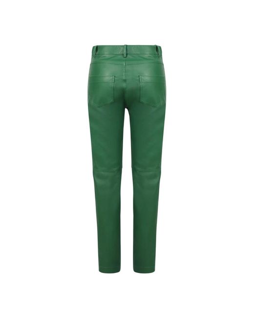 Blanca Vita Green Slim-Fit Trousers