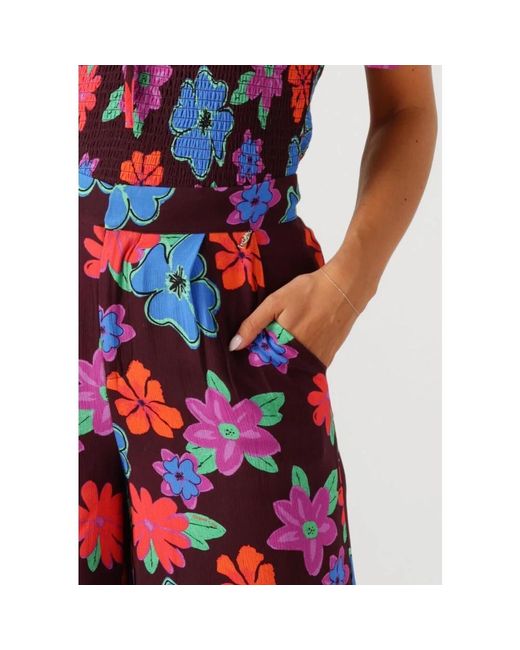 Harper & Yve Wide Trousers in het Red