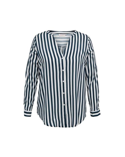 Only Carmakoma Blue Shirts