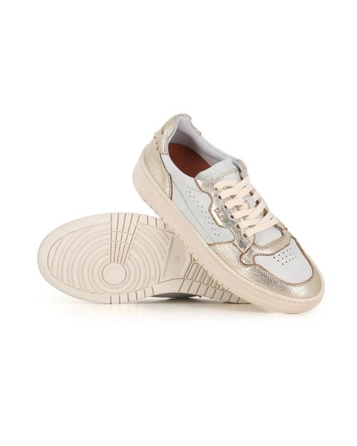 LEMARGO Schoenen ,Wit ,Leer Witte Bicolor Leren Sneakers in het White