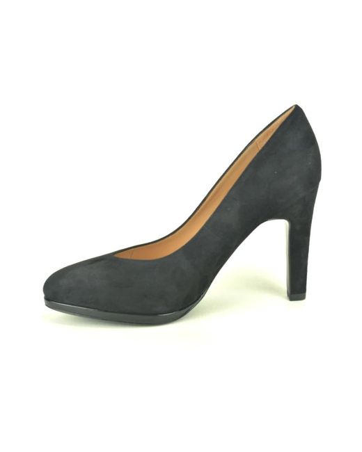 Peter Kaiser Schoenen ,Zwart ,Suède Pump 6Cm in het Gray