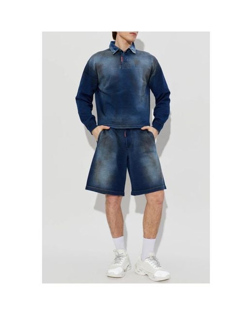 DSquared² Blue Casual Shorts for men