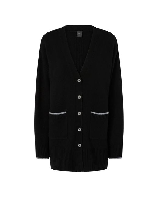 Pinko Truien & Vesten ,Zwart ,Wol Tasmania Cardigan in het Black
