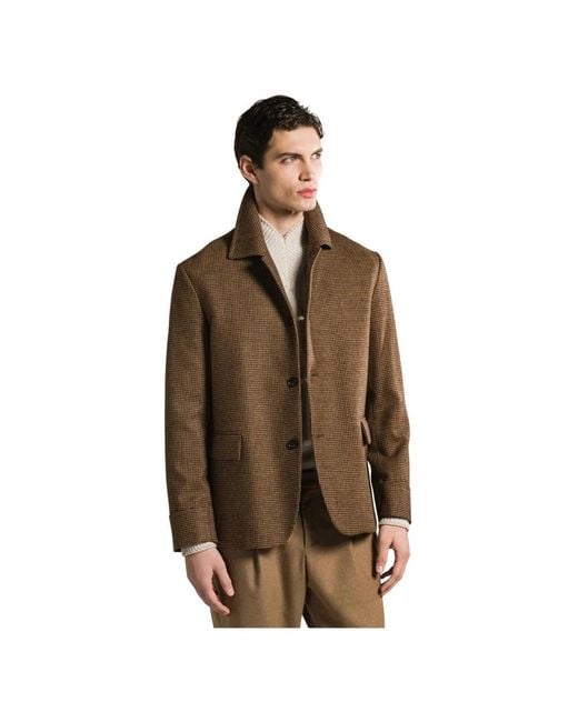Single-Breasted Coats Cruna de hombre de color Green