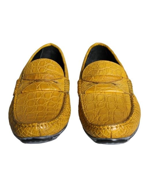 Dolce & Gabbana Yellow Loafers for men