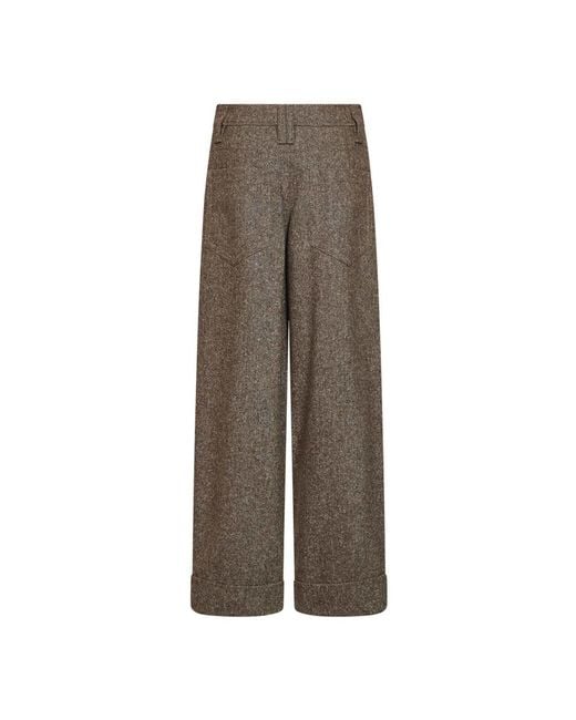 Brunello Cucinelli Brown Wide Trousers