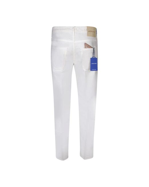 Jacob Cohen White Slim-Fit Jeans for men