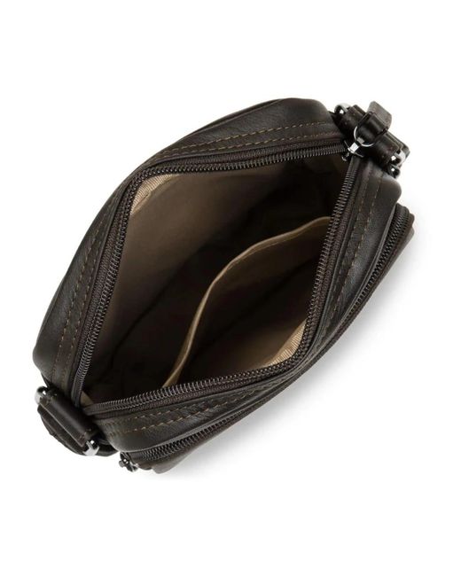 Lancaster Black Cross Body Messenger for men