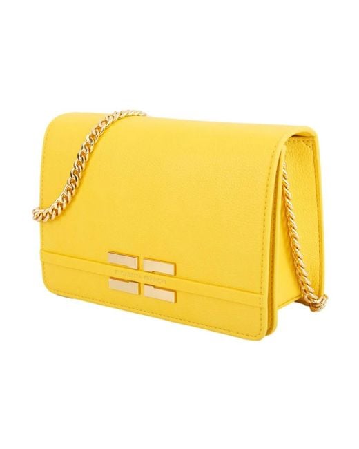 Elisabetta Franchi Yellow Cross Body Bags