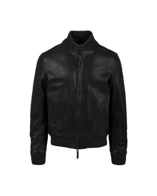 The Jack Leathers Black Leather Jackets for men