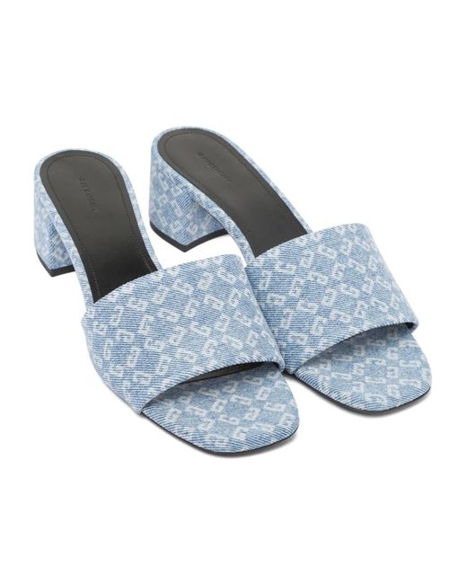 Givenchy Schoenen ,Blauw ,Leer Stijlvolle Sandalen Voor Zomerse Outfits in het Blue