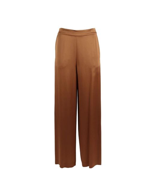 Wide Trousers Clips de color Brown