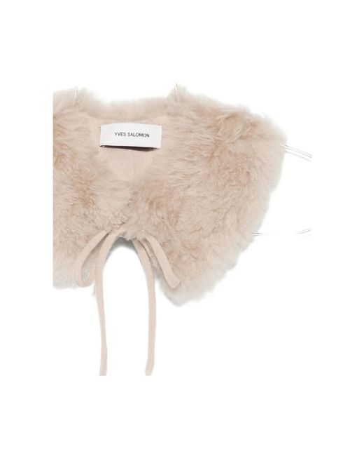 Yves Salomon Natural Winter Scarves