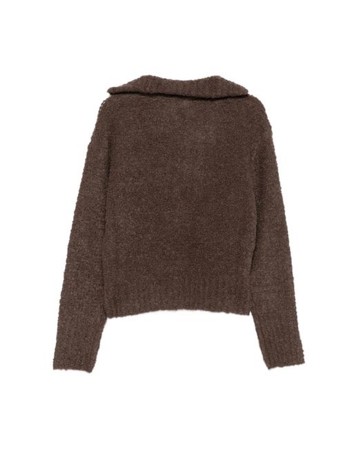 Barena Brown V-Neck Knitwear
