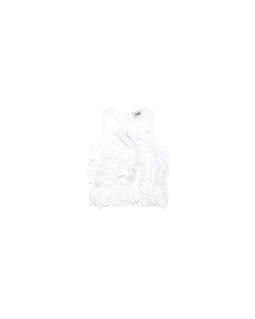 Alpha Studio Mouwloze Tops in het White
