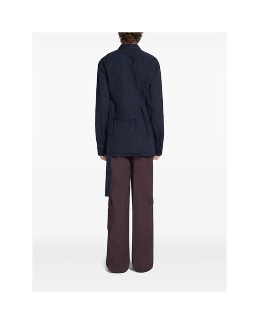 Dries Van Noten Purple Wide Trousers for men
