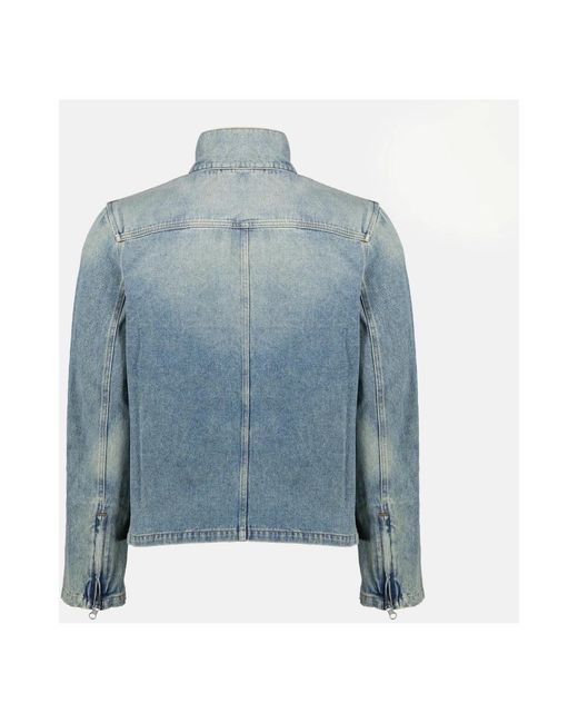 Courreges Blue Denim Jackets for men