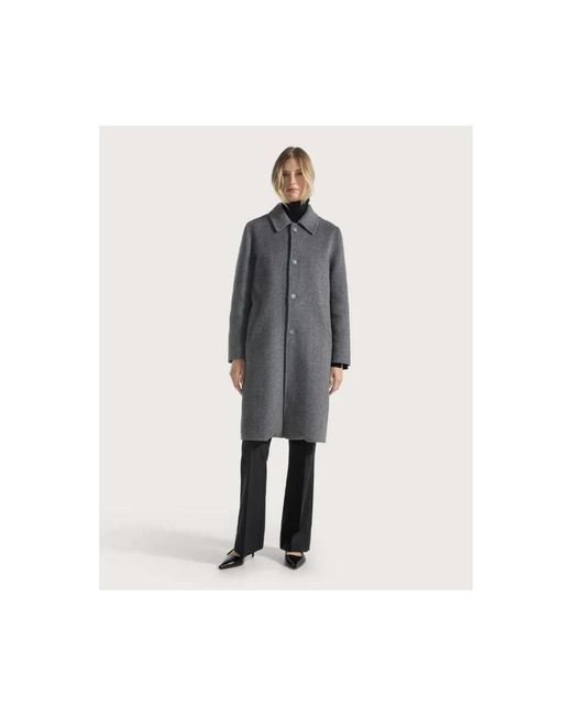 Single-Breasted Coats Seventy de color Gray