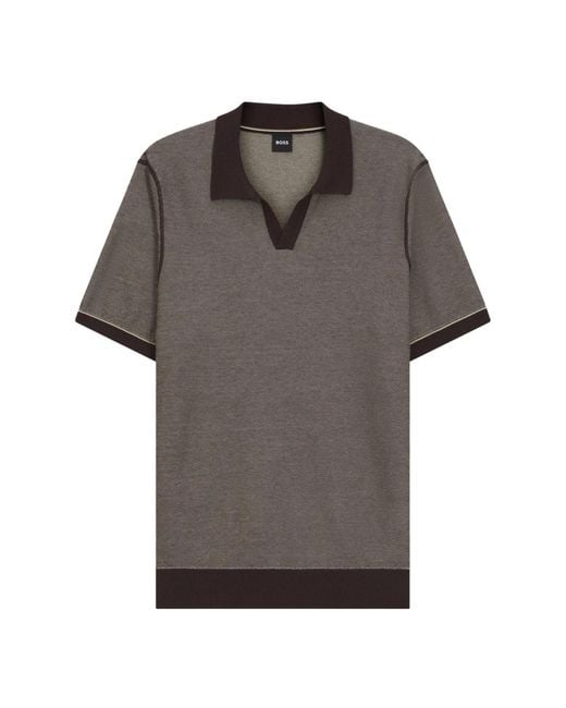HUGO Gray Polo Shirts for men