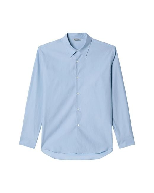 Auralee Blue Casual Shirts for men