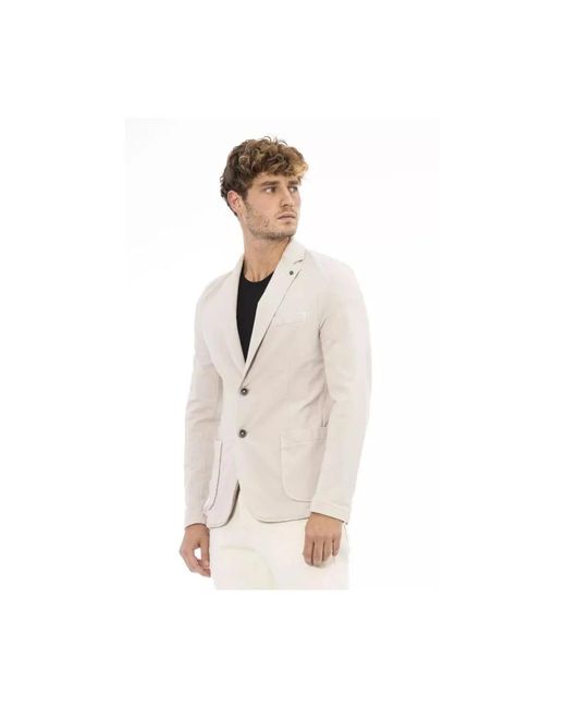 DISTRETTO12 Natural Blazers for men