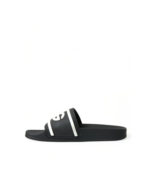 Shoes > flip flops & sliders > sliders Dolce & Gabbana pour homme en coloris Black