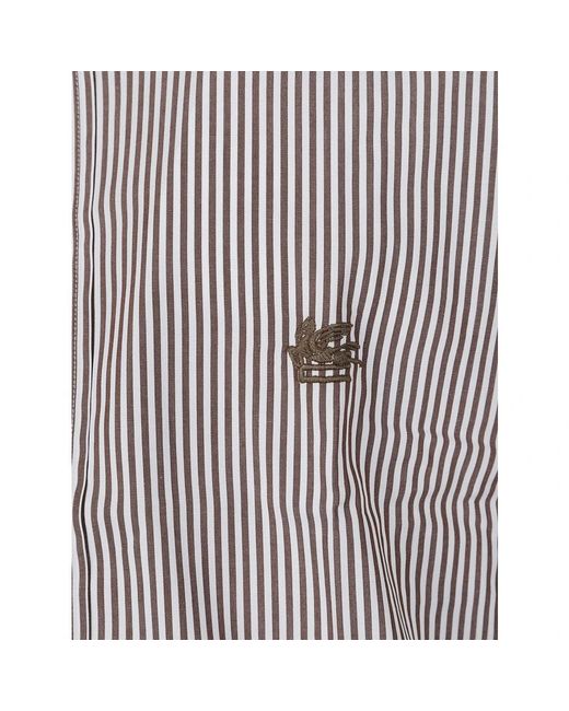 Etro Gray Casual Shirts for men
