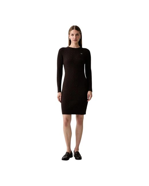 Gant Gebreide Jurk in het Black