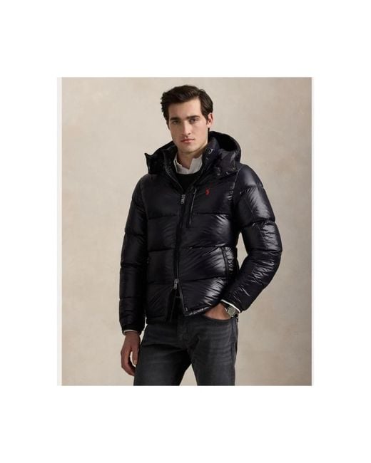 Polo Ralph Lauren Black El Cap Glossy Down Jacket for men
