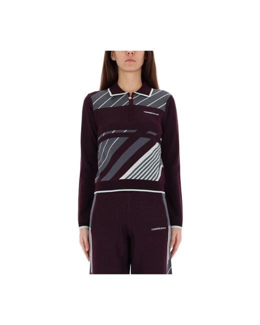 Casablanca Purple Polo Shirts