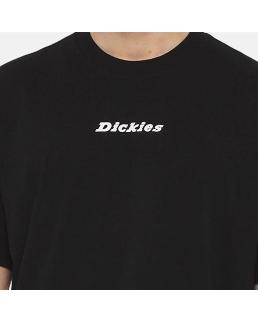 Dickies Tops ,Zwart ,Katoen Eenvoudig T-Shirt Met Korte Mouwen in het Black voor heren