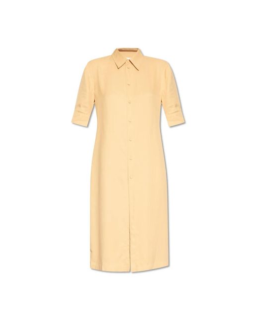 Jil Sander Natural Shirt Dresses