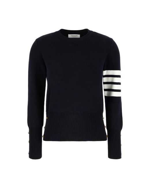 Thom Browne Black Round-Neck Knitwear