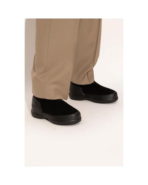 Moon Boot Black Mezzaluna Mid Schneestiefel