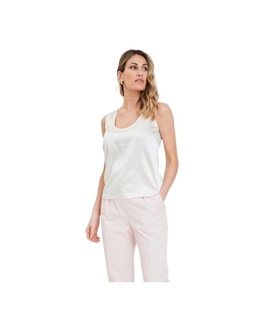 Liu Jo White Sleeveless Tops