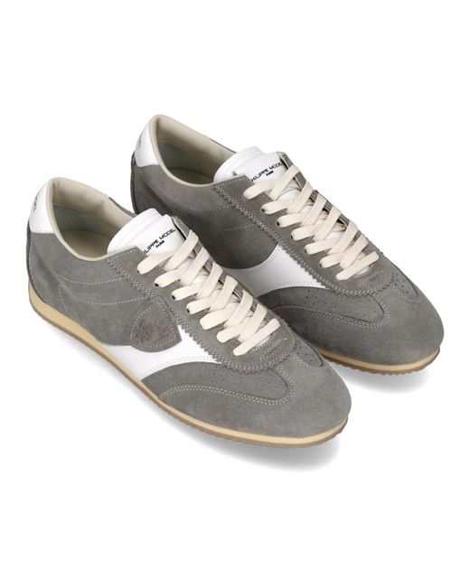 Philippe Model Schoenen ,Grijs ,Katoen Planche Running in het Gray voor heren