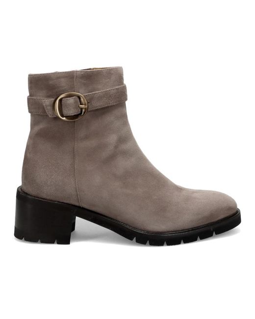 Calpierre Brown Heeled Boots
