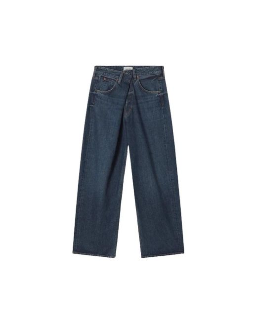 Agolde Blue Jeans Mit Umgeschlagenem Bund Vana Nexus