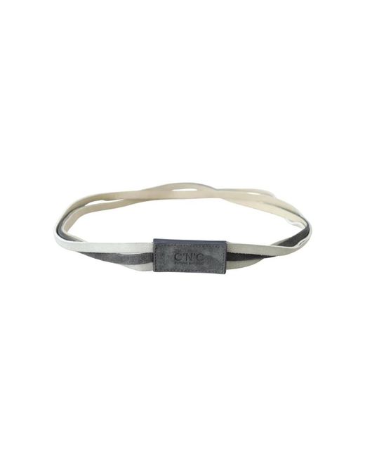 CoSTUME NATIONAL Gray Belts