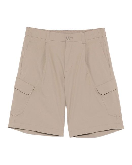 Herno Korte Broeken ,Polyester Polyester Cargo Shorts in het Natural voor heren
