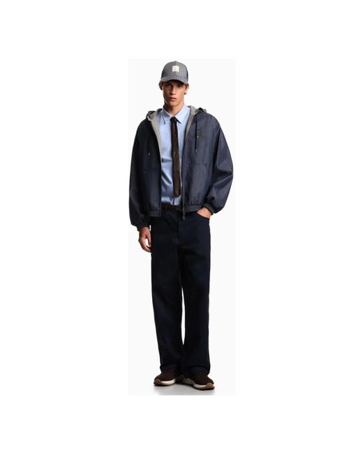 Emporio Armani Blue Formal Shirts for men