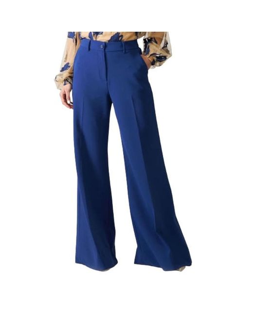 Trousers > wide trousers Blugirl Blumarine en coloris Blue