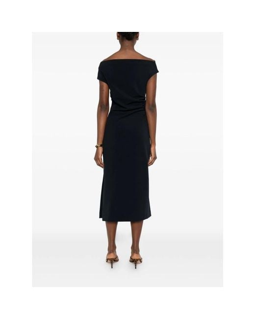 P.A.R.O.S.H. Black Midi Dresses